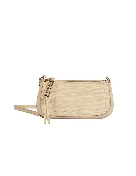 Bolsa Tiracolo Pequena Tina Dourada • Schutz Creme