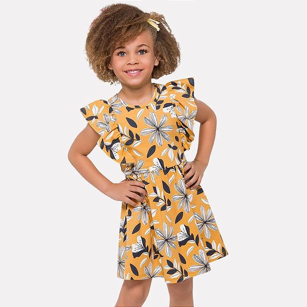 vestido amarelo com flores