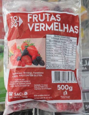 Frutas Vermelhas 500g