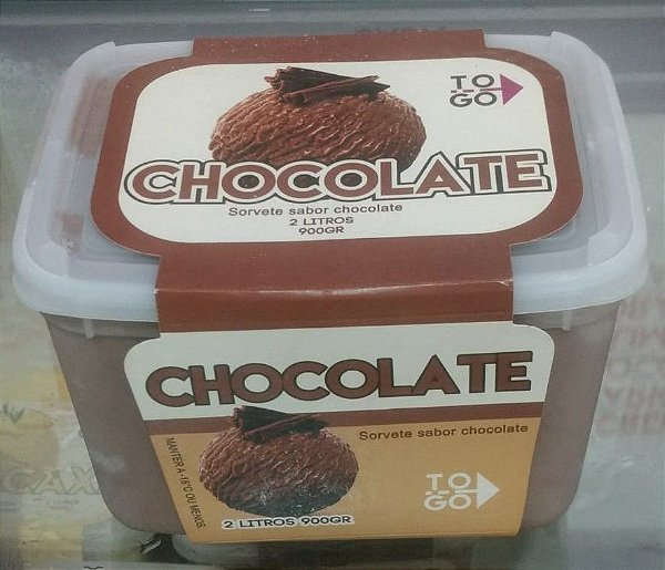 Sorvete Chocolate 2 litros