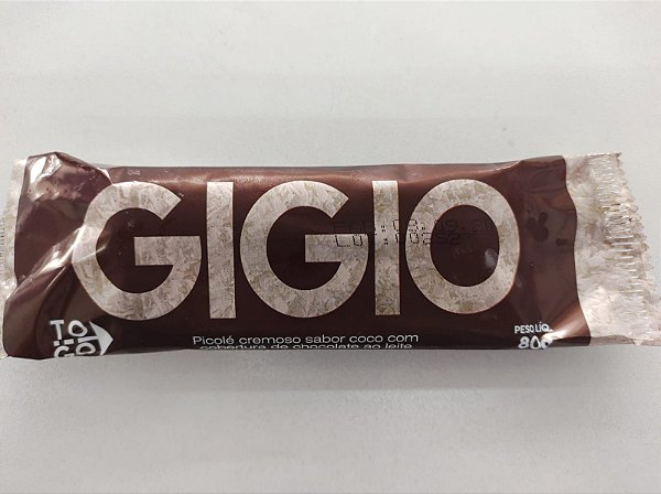 Picolé Gigio - Cobertura de Chocolate