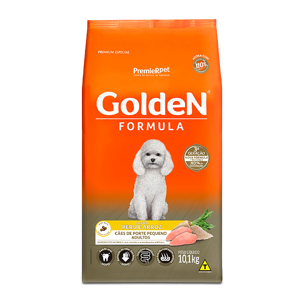 Ração Golden Fórmula Cães Adultos Peru 10,1Kg