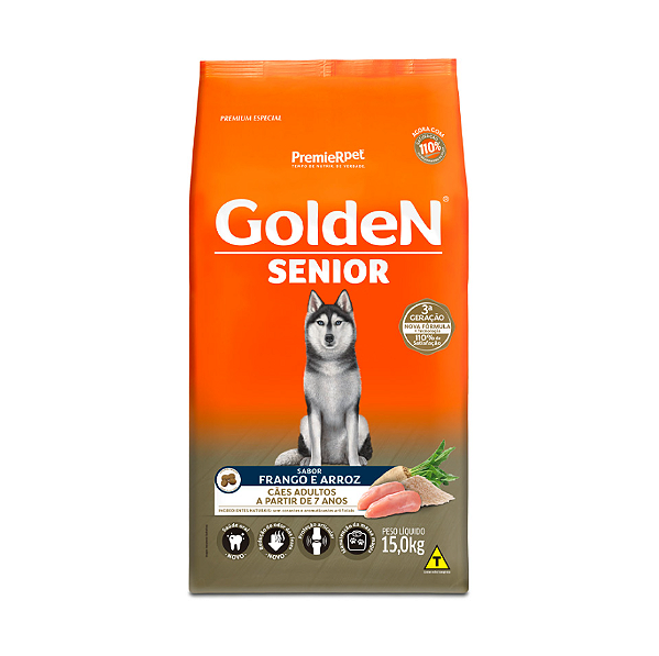 Ração Golden Fórmula Cães Sênior 15Kg