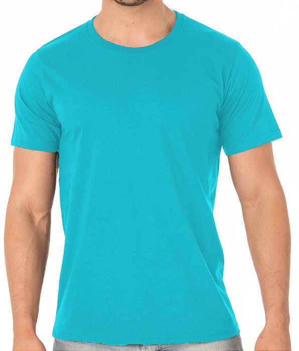 Camiseta Algodão Premium Masculina Azul Turquesa - Innovare Sul - Loja de  Camisas Bordadas Personalizadas