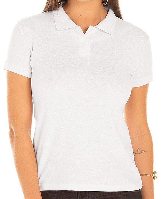 Camisa Polo P.A. Feminino Branco