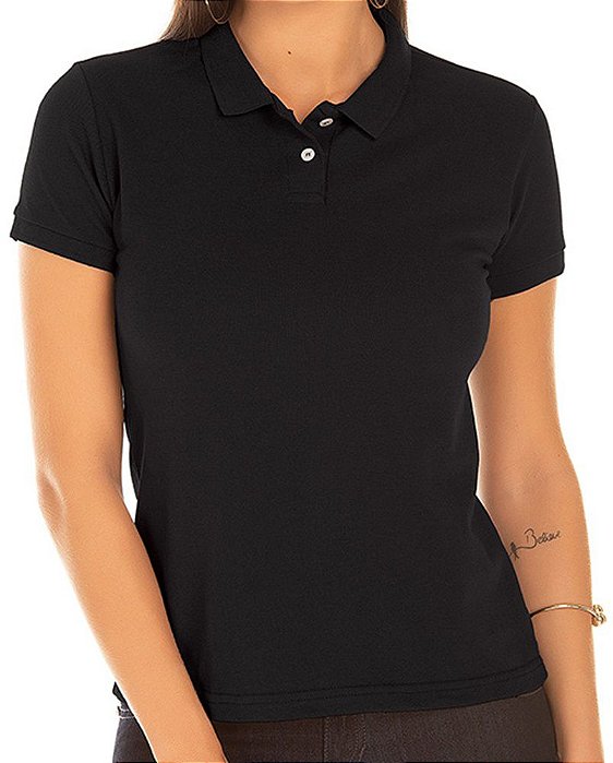 Camisa Polo P.A. Feminino Preto