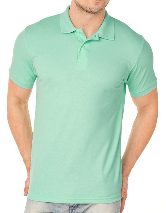 Camisa Polo P.A. Masculino Verde Claro - Innovare Sul - Loja de Camisas  Bordadas Personalizadas