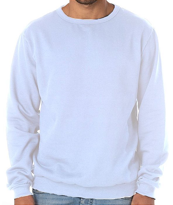 Blusão Moletom Masculino - Branco