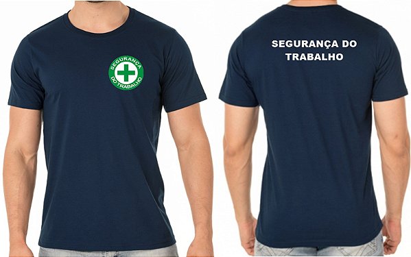 Camiseta Masculino Segurança do Trabalho Bordado