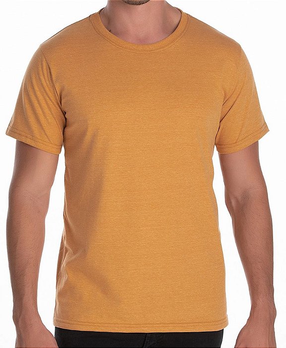 Camiseta Masculino Confort Mescla Mostarda - ..:: Innovare Sul ::.. Loja de  Camisas Bordadas Personalizadas