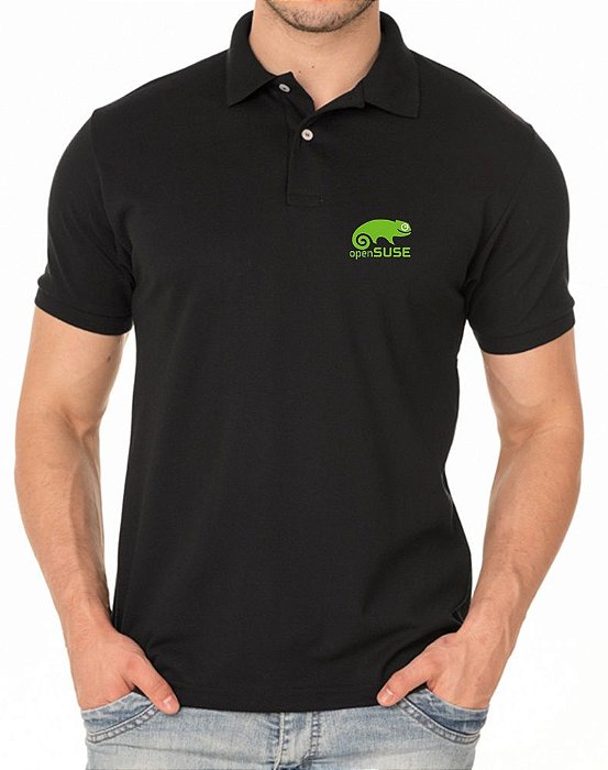 Camisa Polo Sistema Linux Open Suse Bordado