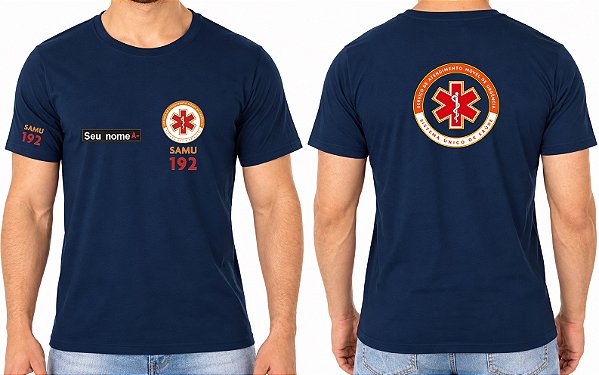 Camiseta Masculino Profissional SAMU 192 Bordado