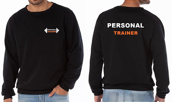 Casaco Moletom Blusão Peluciado PERSONAL TRAINER Bordado