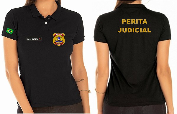 Camisa Polo Feminina PERITA JUDICIAL Bordado