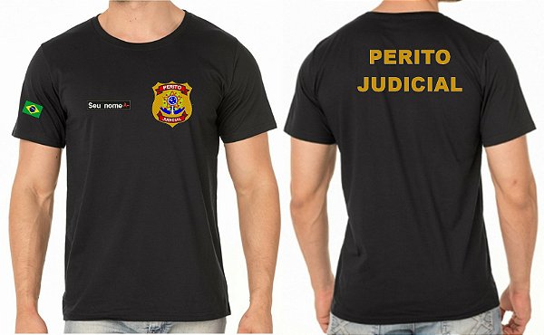 Camiseta Masculino PERITO JUDICIAL Bordado