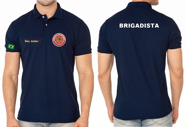 Camisa Polo Masculino Brigadista Bordado
