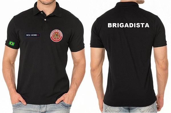 Camisa Polo Masculino Brigadista Bordado