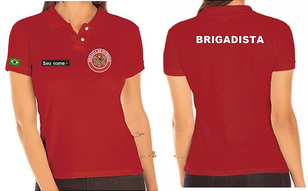 Camisa Polo Feminino Brigadista Bordado