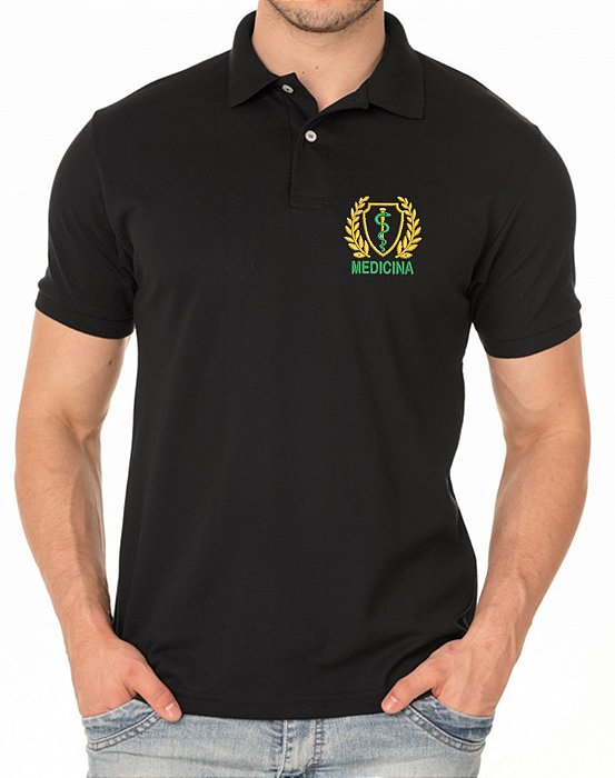 Camisa Polo Masculino Profissional MEDICINA Bordado