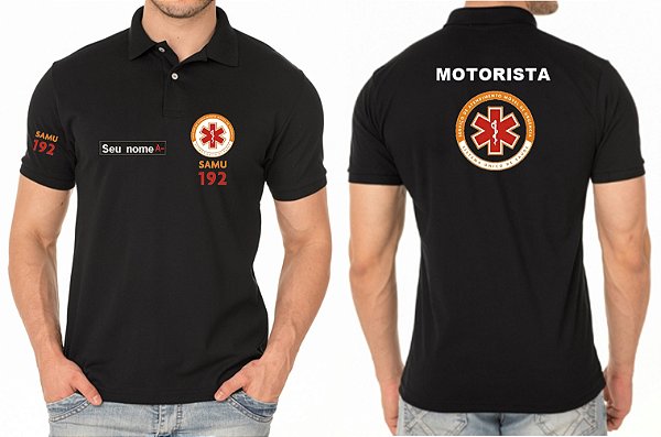 Camisa Polo Masculino MOTORISTA SAMU Bordado