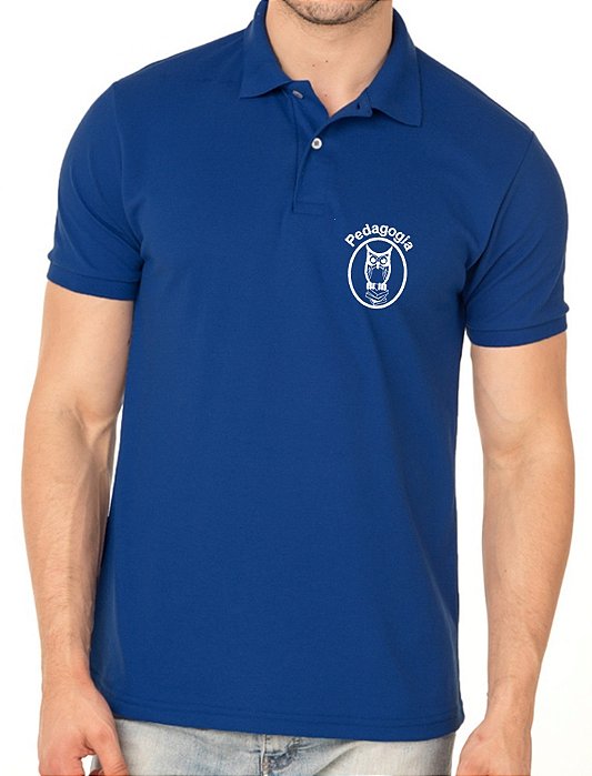 Camisa Polo Masculino Profissional PEDAGOGIA Bordado