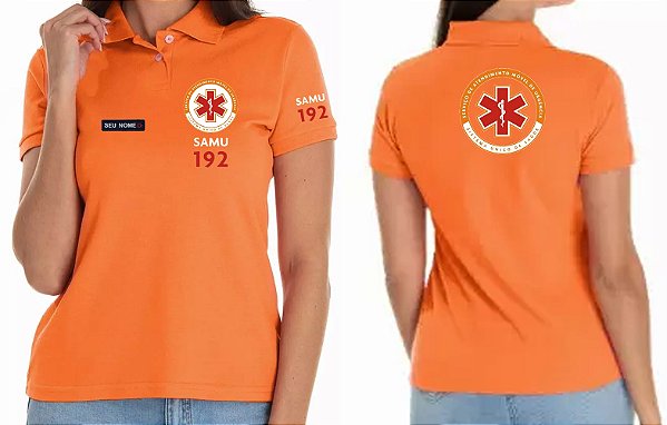 Camisa Polo Feminino Profissional Samu Bordado