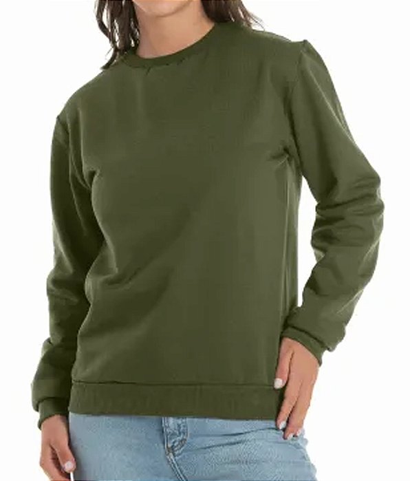 Blusão Moletom Feminino - Verde