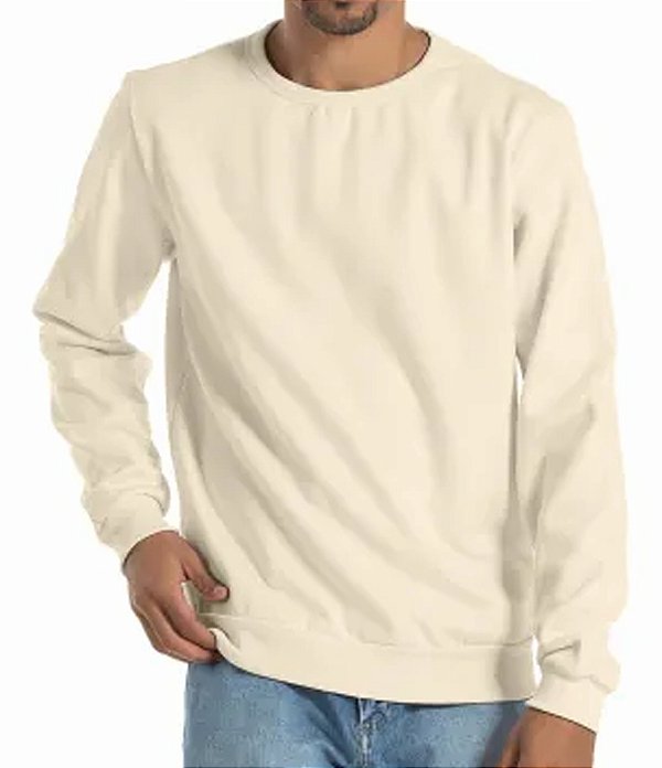 Blusão Moletom Masculino - Areia
