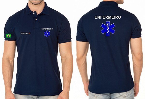 Camisa Polo Masculino Enfermeiro Bordado