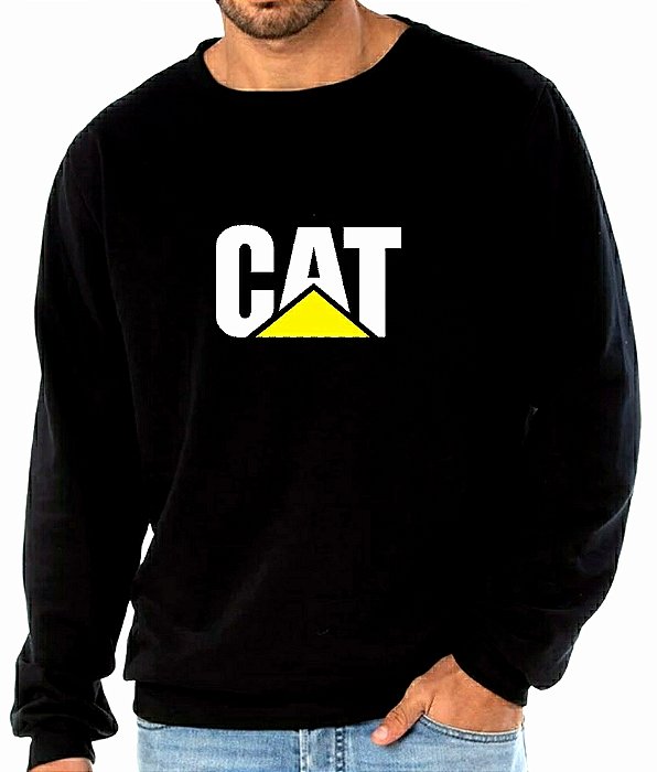 Casaco Moletom Blusão Peluciado CAT Caterpillar Bordado