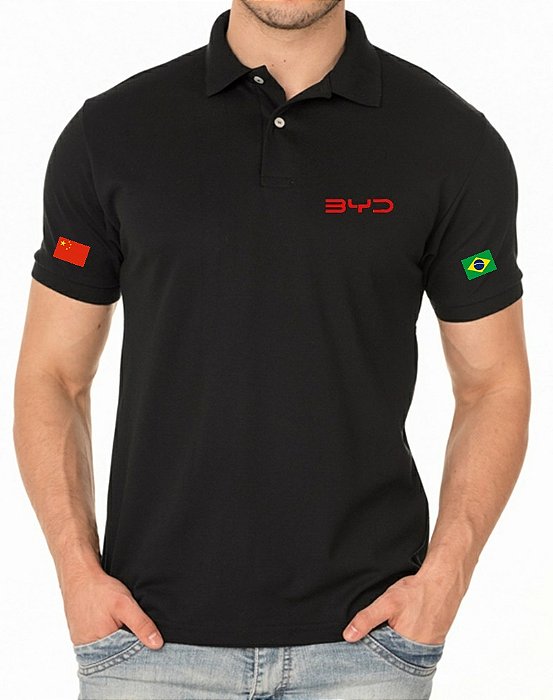 Camisa Polo Masculino BYD Bordado