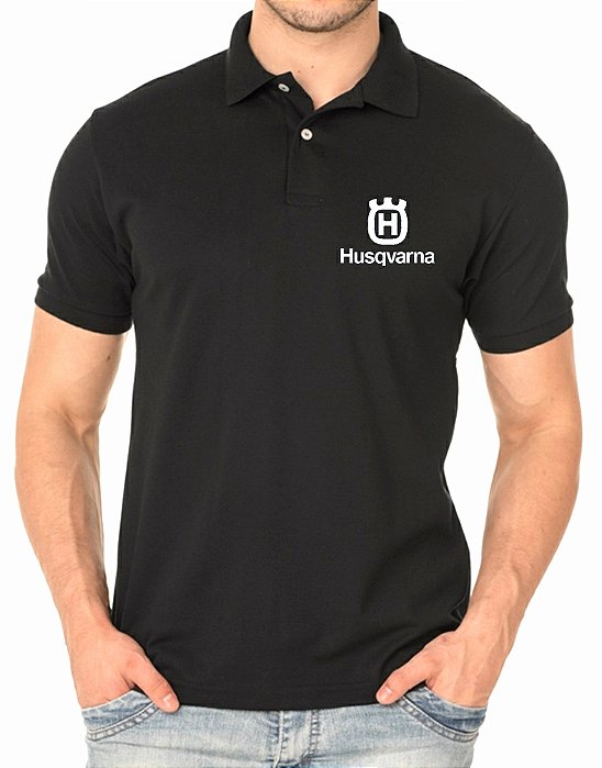 Camisa Polo Masculino Husqvarna Bordado