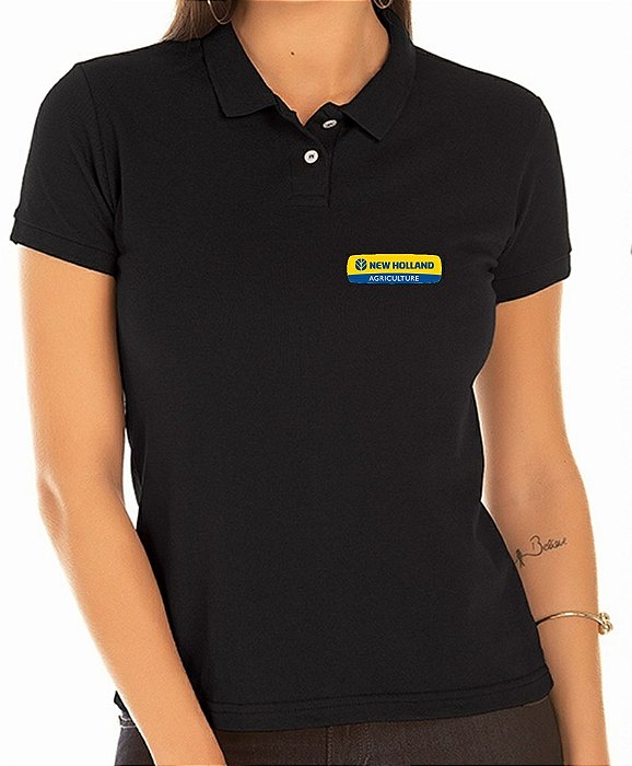 Camisa Polo Feminino New Holland Bordado