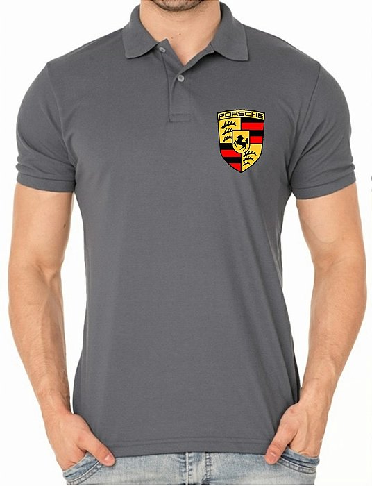 Camisa Polo Masculino Porsche Mod2 Bordado