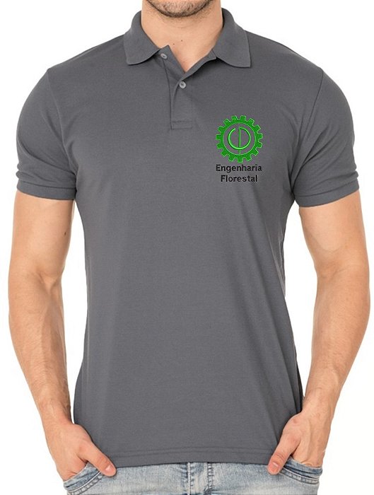 Camisa Polo Masculino ENGENHARIA FLORESTAL Bordado