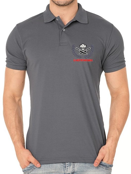 Camisa Polo Masculino GASTRONOMIA Bordado