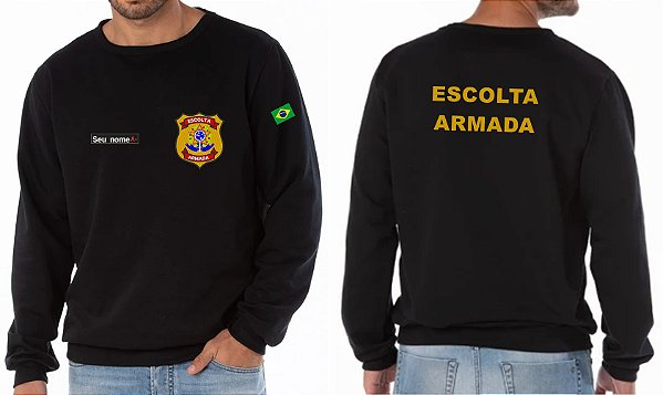 Casaco Blusão Peluciado ESCOLTA ARMADA Bordado