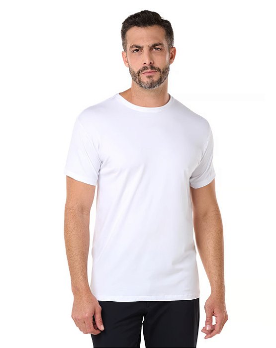 Camiseta Algodão Egípcio Masculina Branca