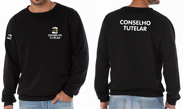 Casaco Moletom Blusão Masculino Conselho Tutelar Bordado Mod2