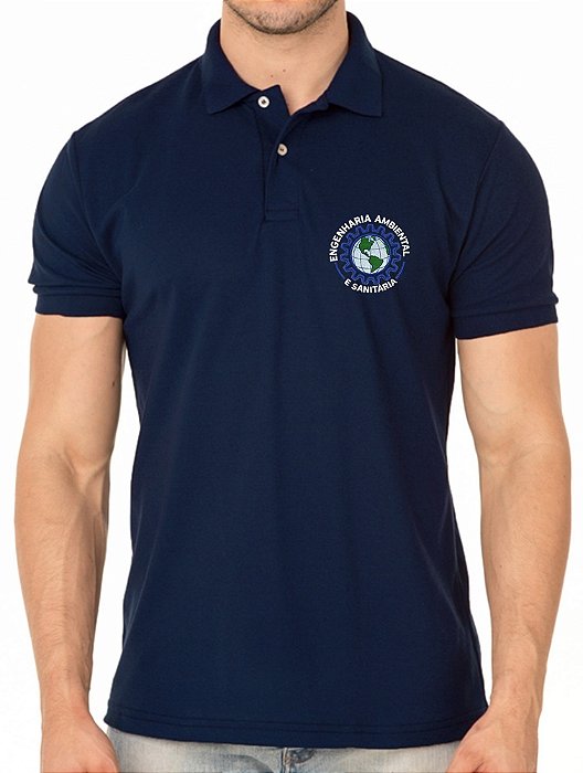 Camisa Polo Masculino Engenharia Ambiental e Sanitária Bordado