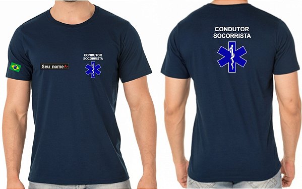 Camiseta Masculino CONDUTOR SOCORRISTA Bordado