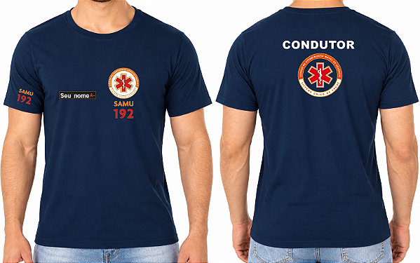 Camiseta Masculino CONDUTOR SAMU Bordado