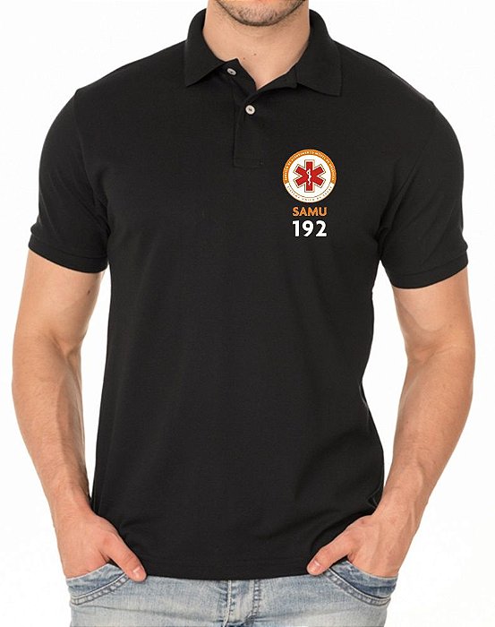 Camisa Polo Masculino SAMU 192 Bordado