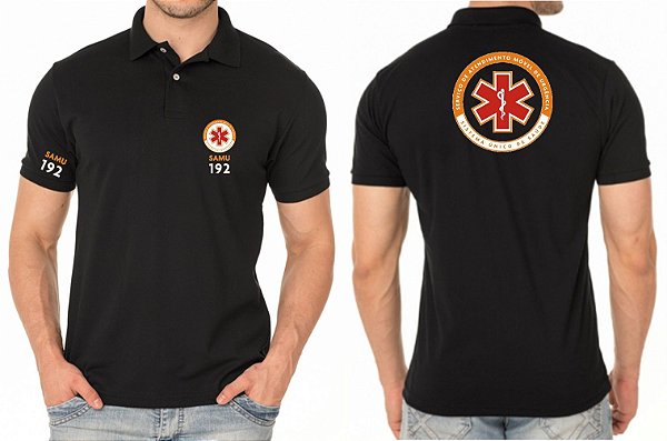 Camisa Polo Masculino Samu 192 Bordado Peito e Costas