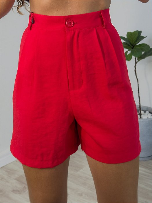 Short Indonésia Vermelho