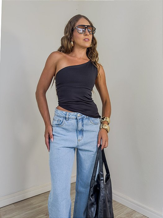 Top Nula Manga Preto