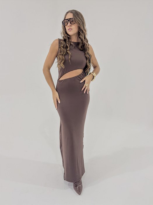 Vestido Malibu Marrom