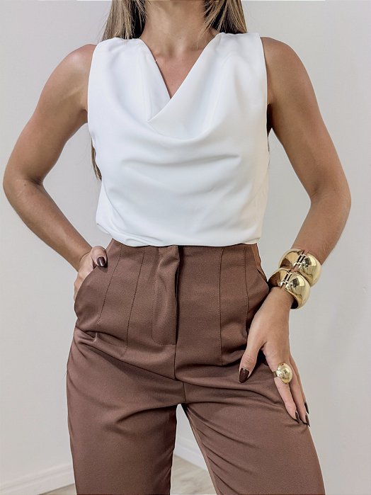 Blusa Helena Gola Degagê Off