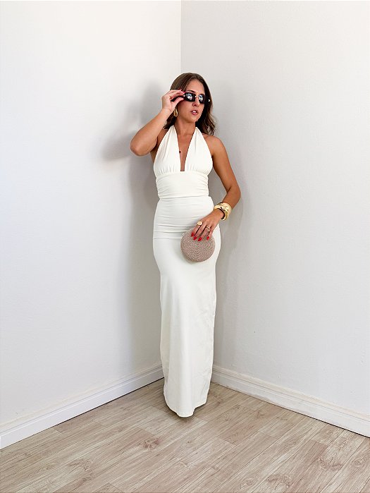 Vestido Antonela Amarelo Manteiga