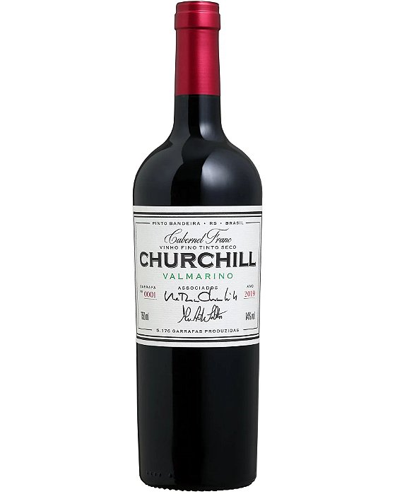 Valmarino - Vinho Churchill Cabernet Franc 750 ml Safra 2019 - 750ml